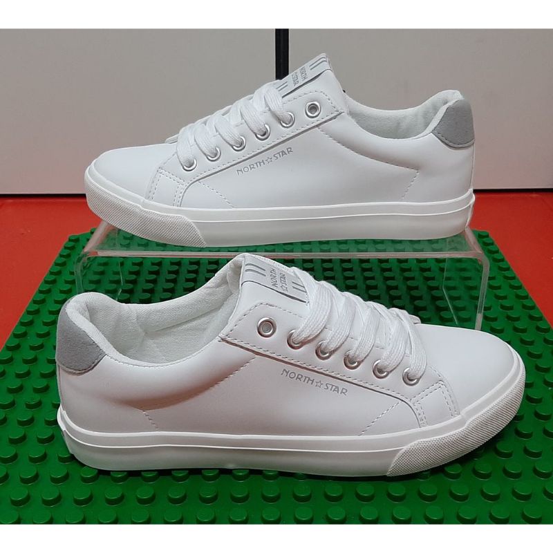 Sepatu Sneakers Tali Putih Model Trendy Best Seller Warior North star Original Bata