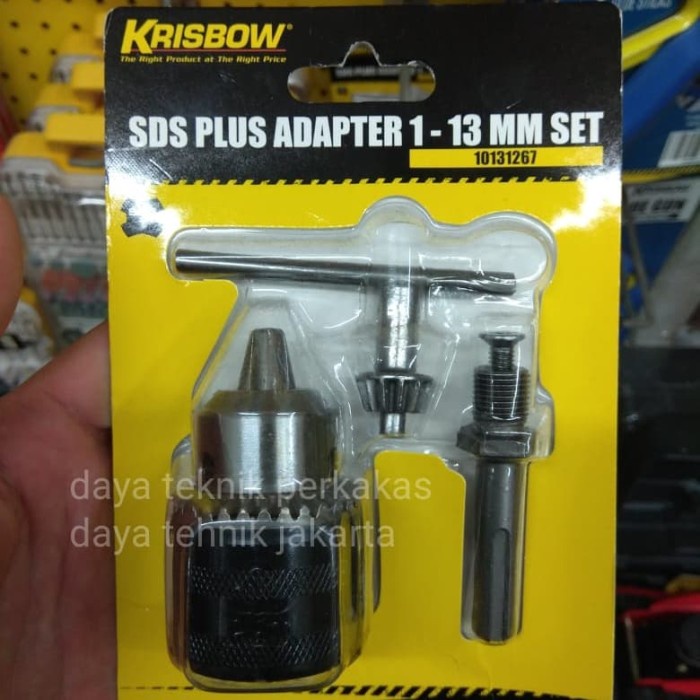 adaptor kepala bor sds plus 13MM KRISBOW - sambungan kepala krisbow