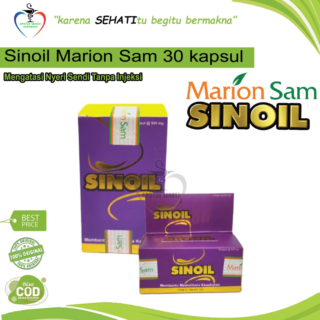 Original Sinoil Marion Sam Atasi Nyeri Sendi dan Pengapuran Tanpa Injeksi