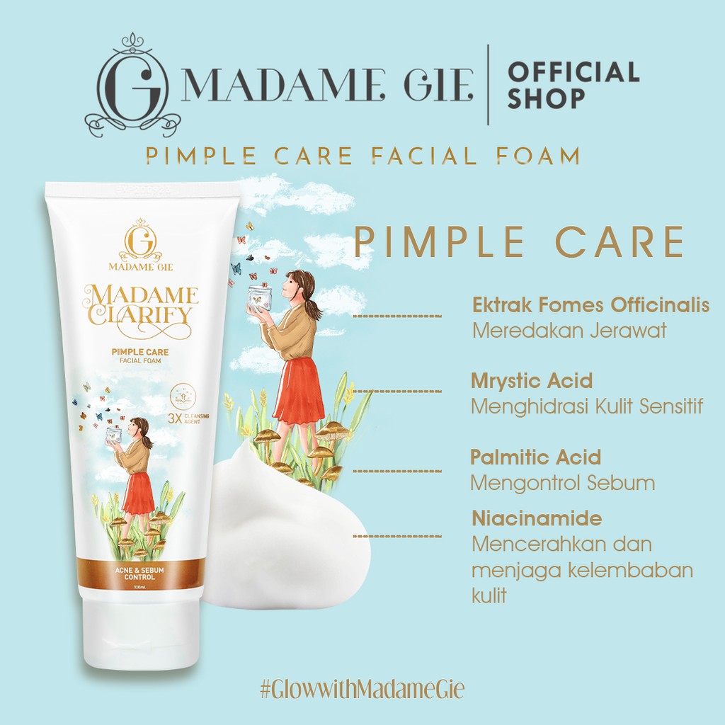 Madame Gie Madame Clarify Facial Foam - Skin Care Pembersih Wajah