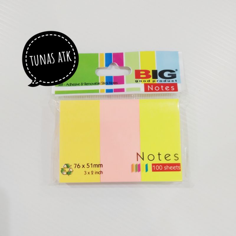 

BIG STICK NOTE 3 COLOR SN 7651 3W