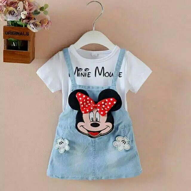 FWG - JS MINIE MOUSE HAND KIDS / JUMPSUIT ANAK LUCU / JUMPSUIT ANAK CEWEK / OVERALL