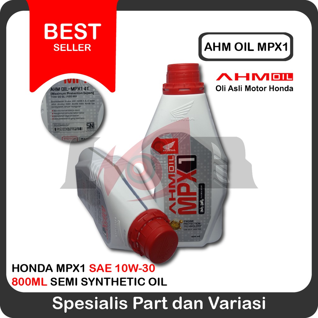 Oli Motor Bebek MPX1 4T AHM Honda Original 800ml