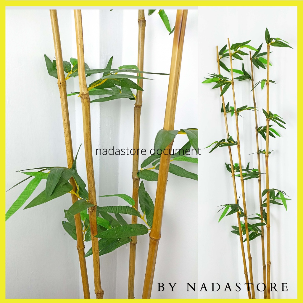 (ISI 2 ) DRIED FLOWER STIK DAUN BAMBU SINTETIS / PENYEKAT RUANGAN / STIK BAMBU DEKORASI RUANGAN NATURAL / STICK DECORATIF ARTIFICIAL