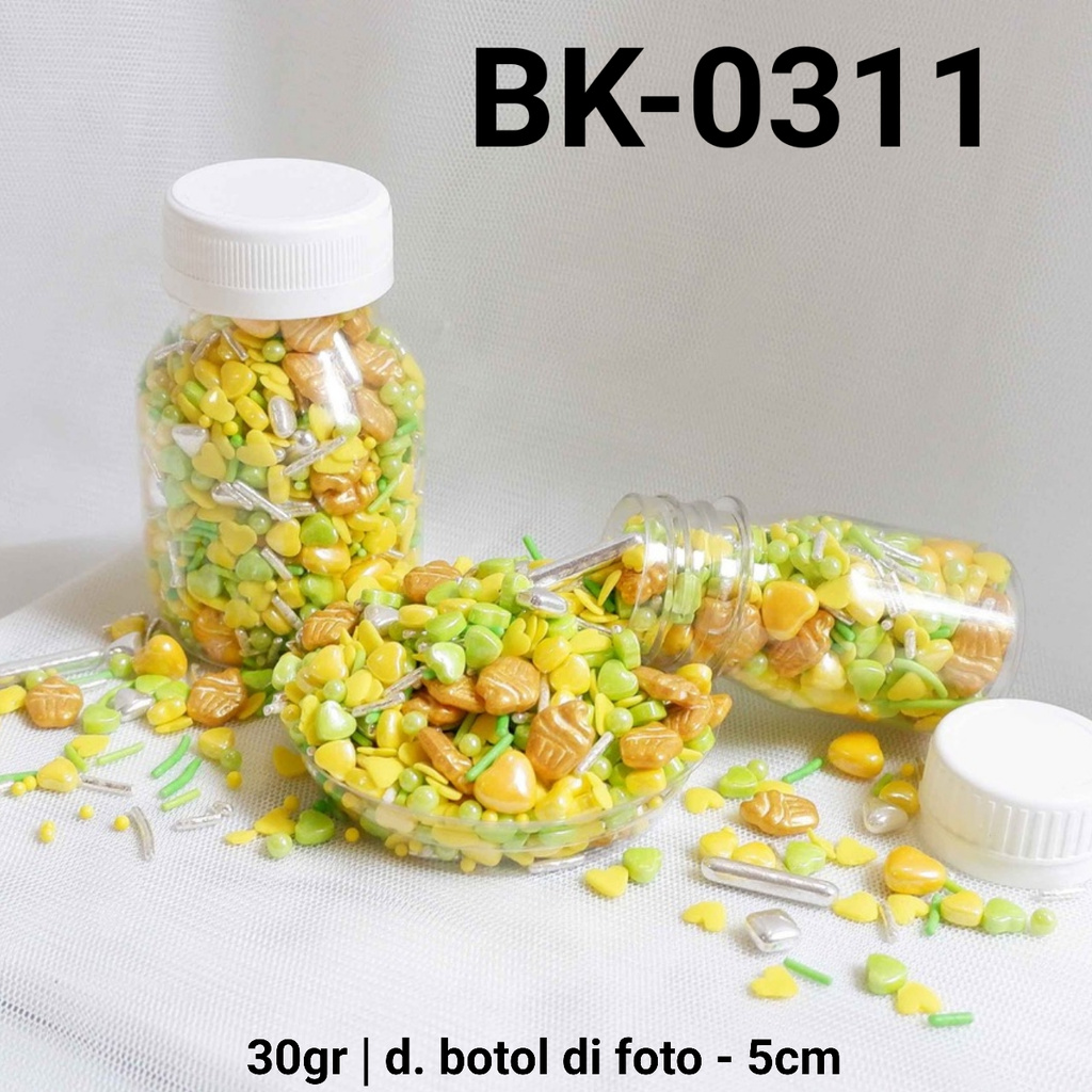 

BK-0311 Sprinkles sprinkle springkel 30gr hati cupcake hijau kuning yamama baking grosir murah sprinkles cake dekorasi mutiara trimit decoration story sprinklestory sprinklesstory sprinkle story yamama baking