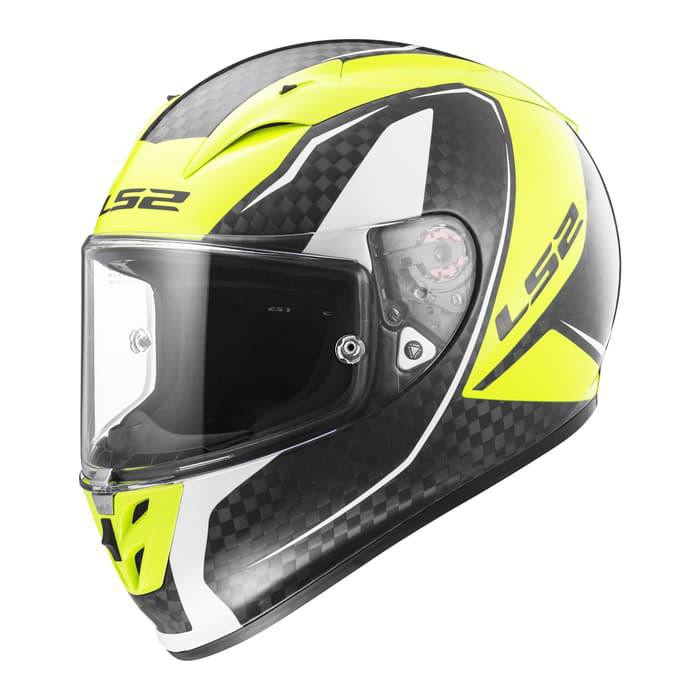 HELM LS2 FF323 ARROW C EVO FURY CARBON HI-VIS YELLOW