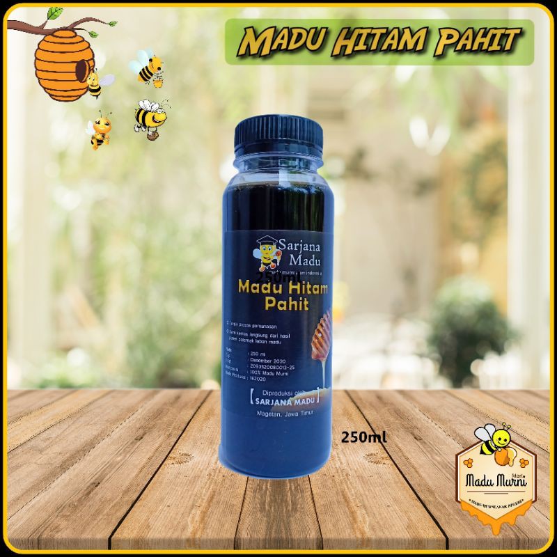 

Madu Hitam Pahit Antikanker Antioksidan 250ml