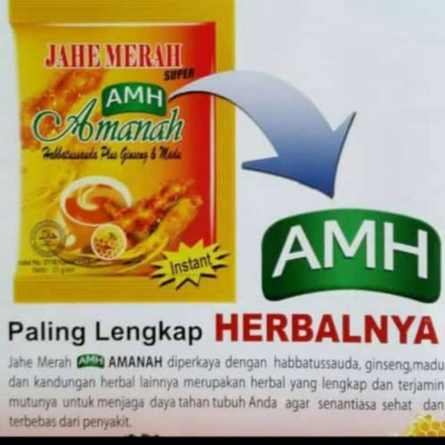 

JAHE MERAH AMH original (Harga untuk 12pcs)