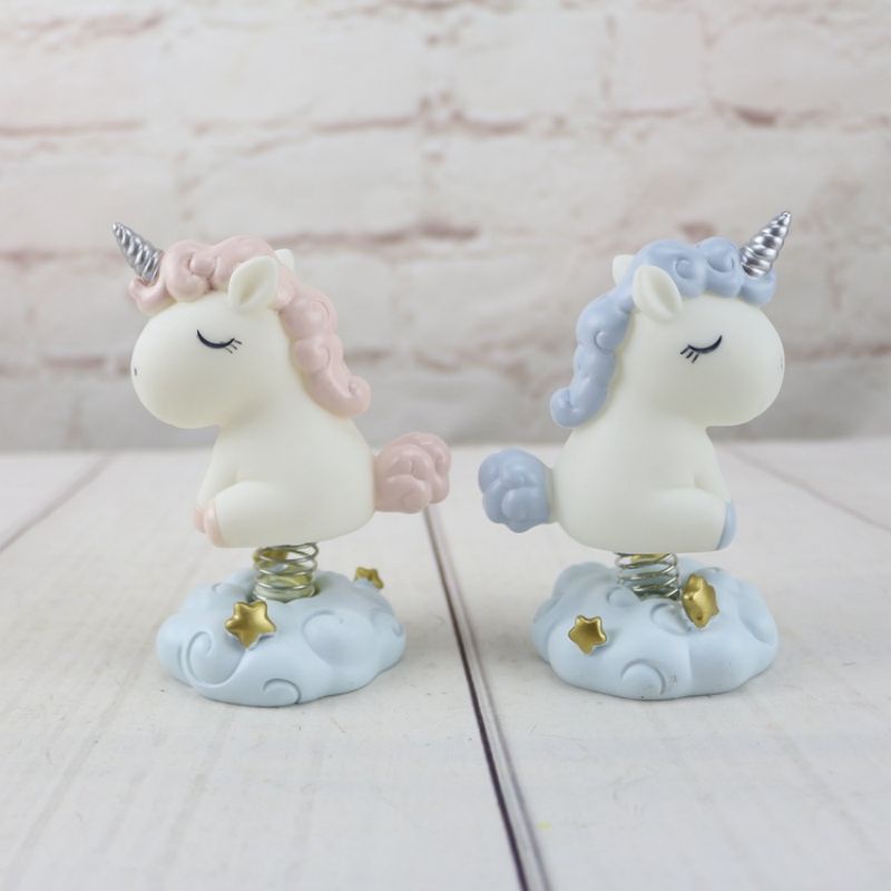 Little Pony Unicorn Pajangan Dashboard Mobil Dekorasi Bobble Head Kepala Goyang