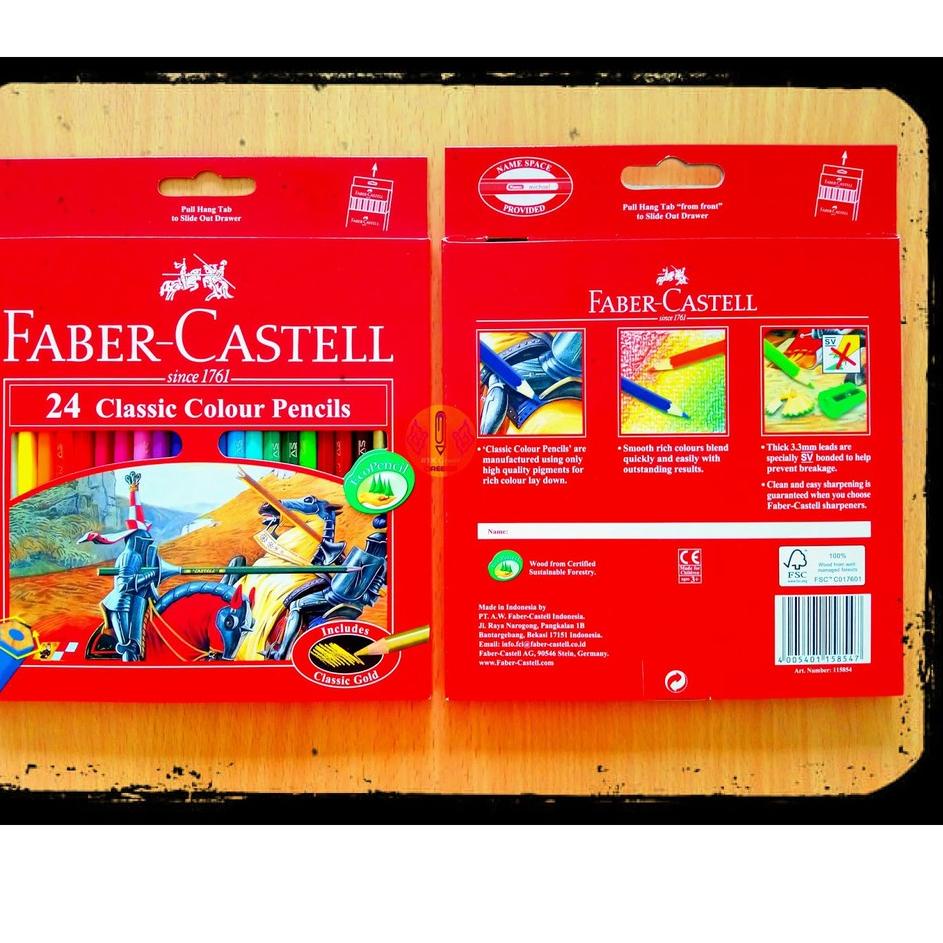 

Obral Harga Pensil 24 Warna Panjang Faber Castell 115854 Classic Colour Pencils