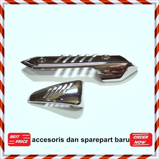 TUTUP KNALPOT BEAT NEW CROM VARIASI AKSESORIS RACING KA2