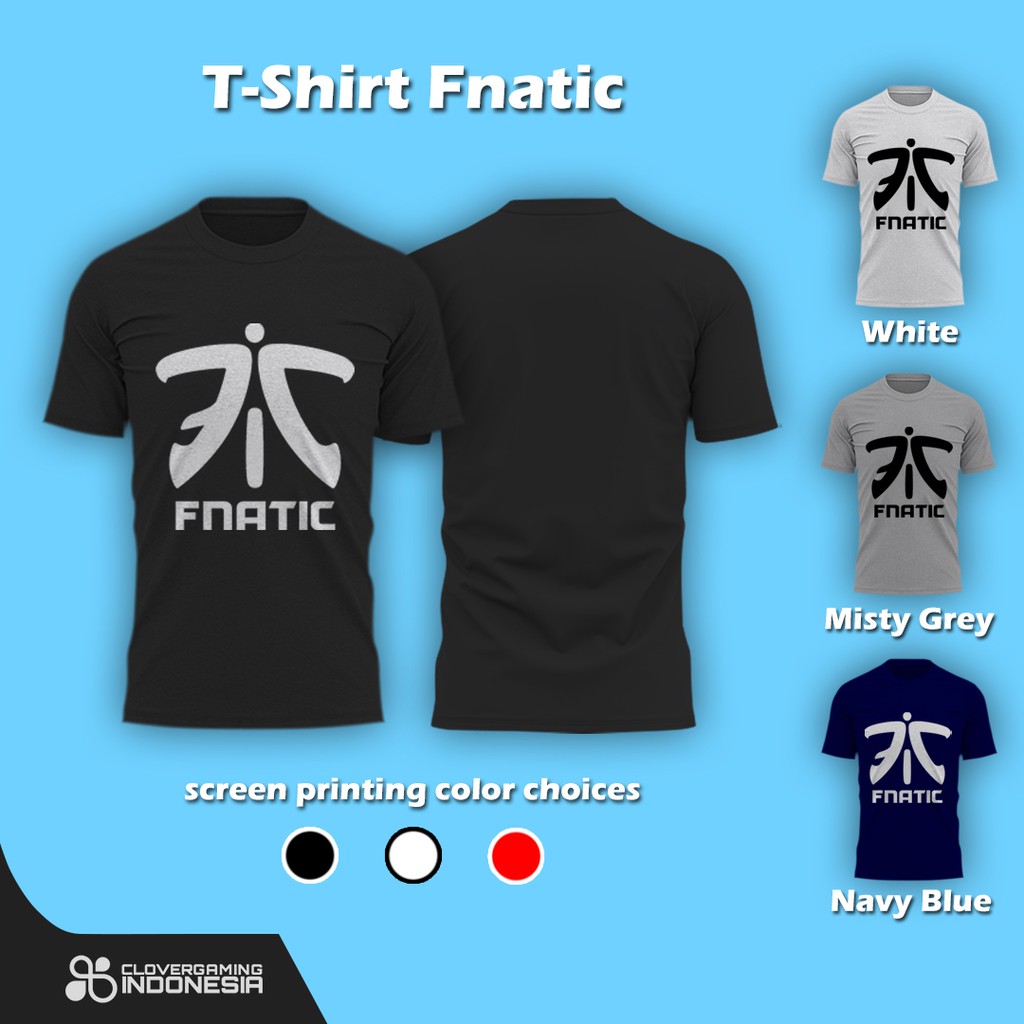 Kaos Fnatic Logo Official || Dota Inyourdream Navi Secret Valve