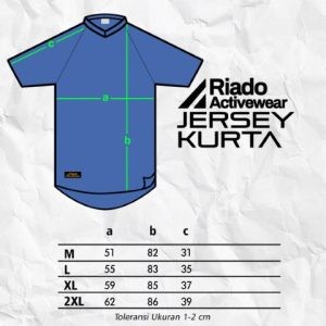 Jersey Kurta RIADO Kaos Running Olahraga Futsal Jogging Pria Dewasa