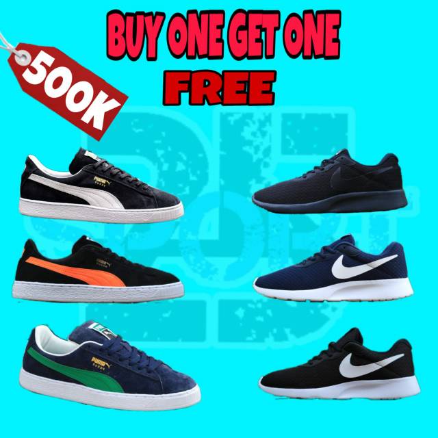 Buy One Get One - Puma Suede Classic Ii Original - Free Nike Tanjun Original Shopee Indonesia