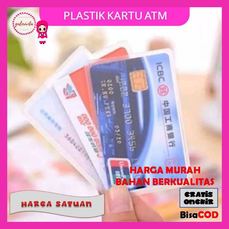 

Plastik Cover Pelindung Kartu/Plastik Kartu ATM SIM KTP/Plastik Pelindung ATM SIM KTP Kartu NamaA187