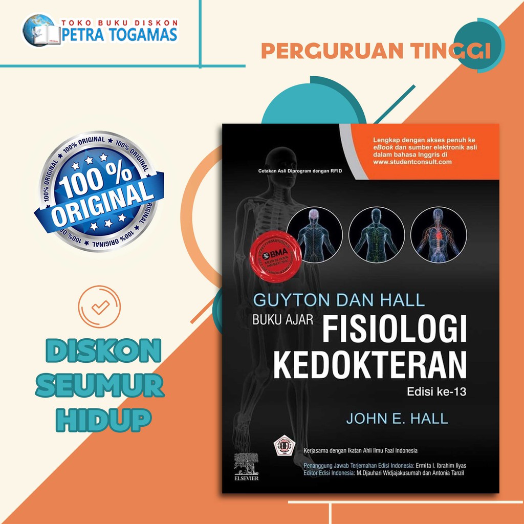 Jual Buku Ajar Fisiologi Kedokteran Ed Hc By Guyton Hall