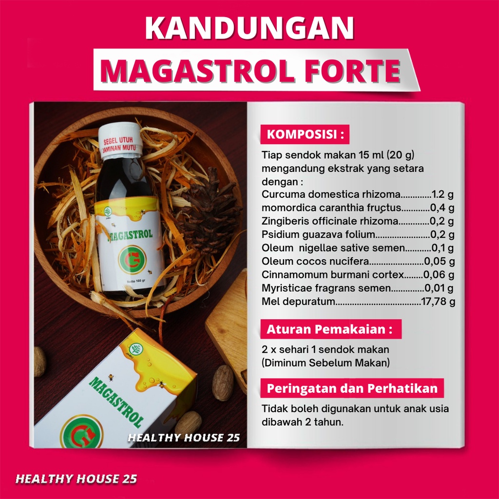 Magastrol Forte - Madu Magastrol 100% Original Asli Madu Lambung - Obat Maag Kronis & Asam Lambung Naikd - Gerd Terbukti Berkhasiat Atasi Perut Sakit Perih Kembung Mual & Muntah-4