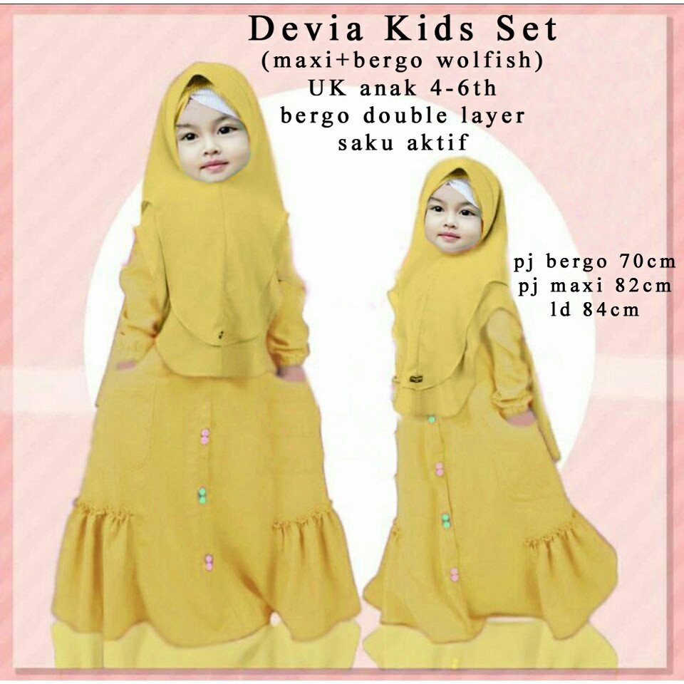 ALDA KIDS BAJU MUSLIM GAMIS ANAK PEREMPUAN Shopee Indonesia