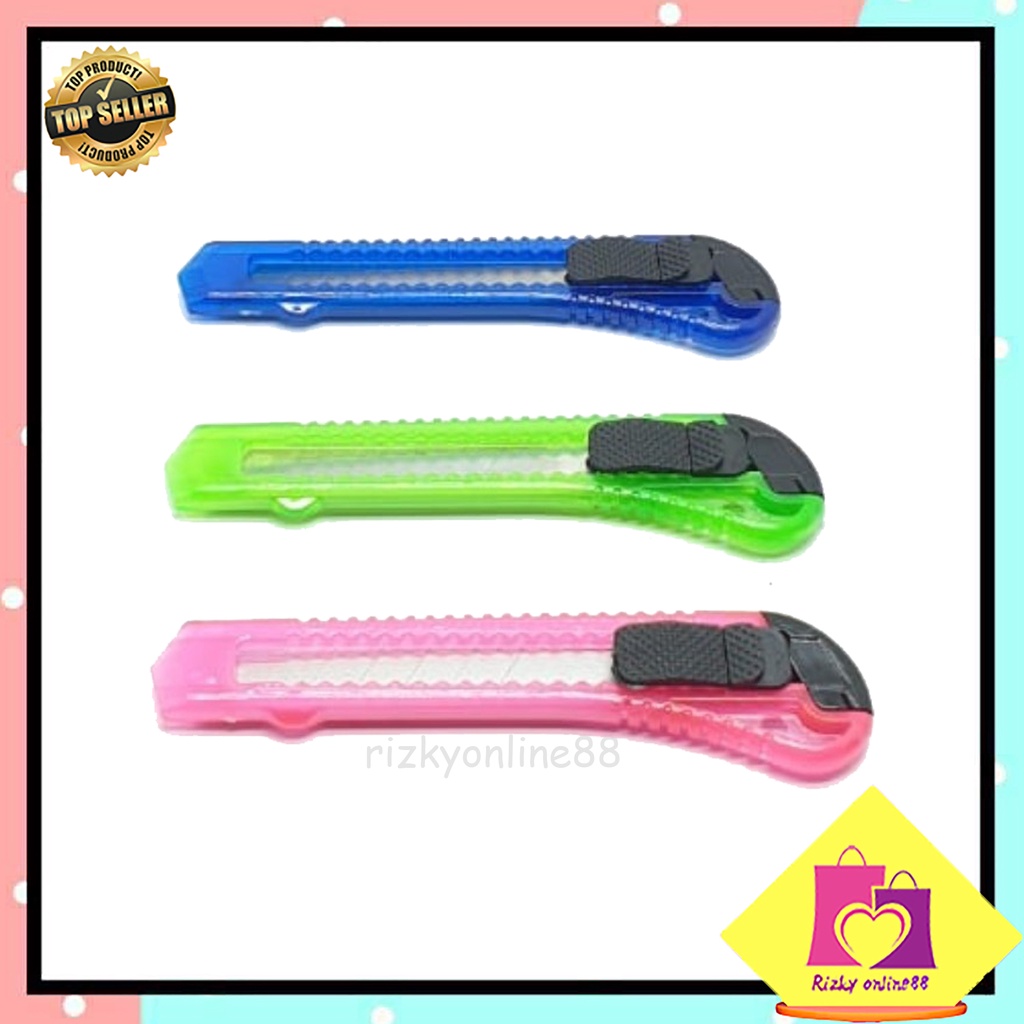 rizkyonline pisau cutter plastik / cutter murah