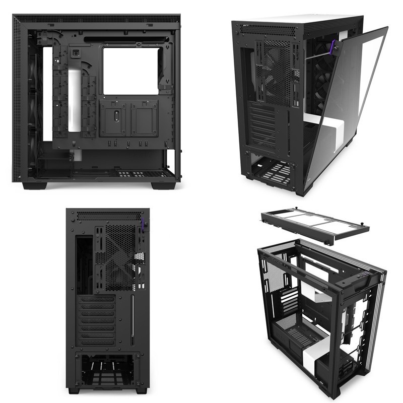 NZXT H710 White Matte Mid Tower ATX Case Casing PC Type C CA-H710B-W1