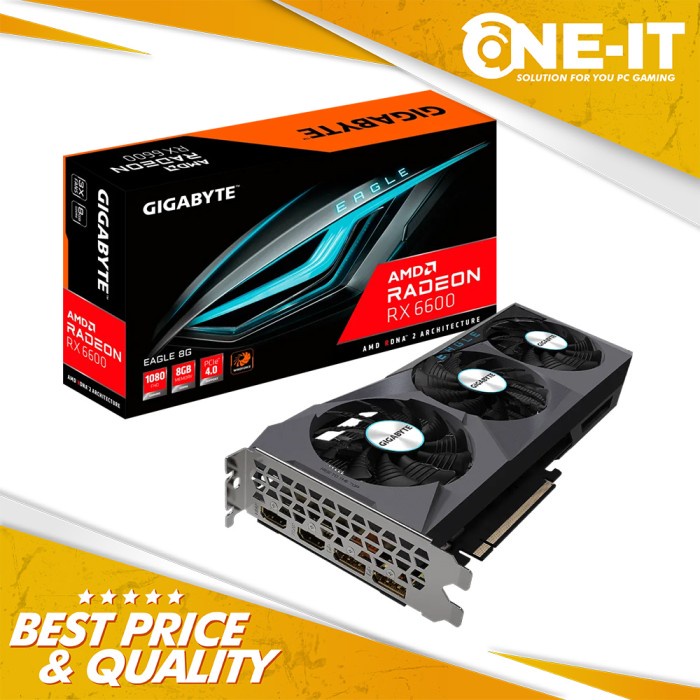 VGA Gigabyte Radeon RX 6600 EAGLE 8G 8GB GDDR6
