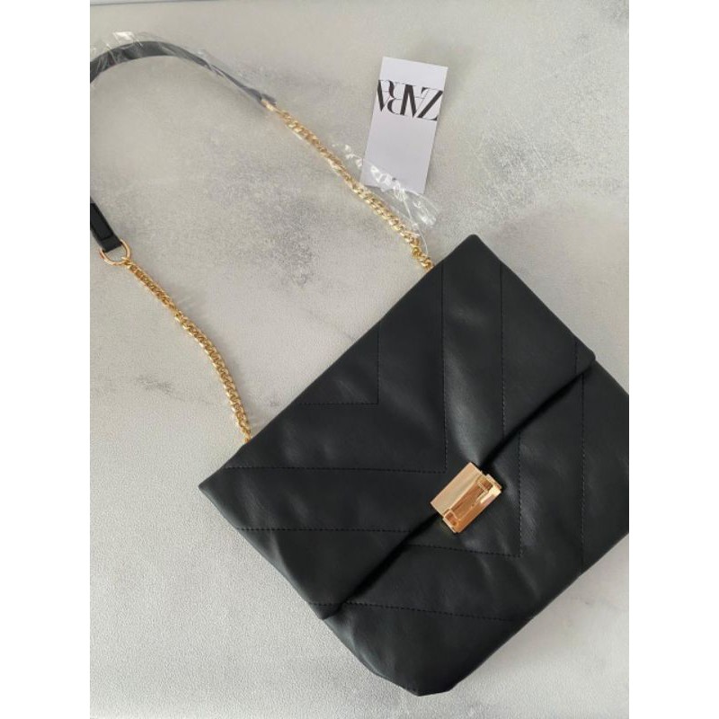 ZRA quilted maxi crossbody bag