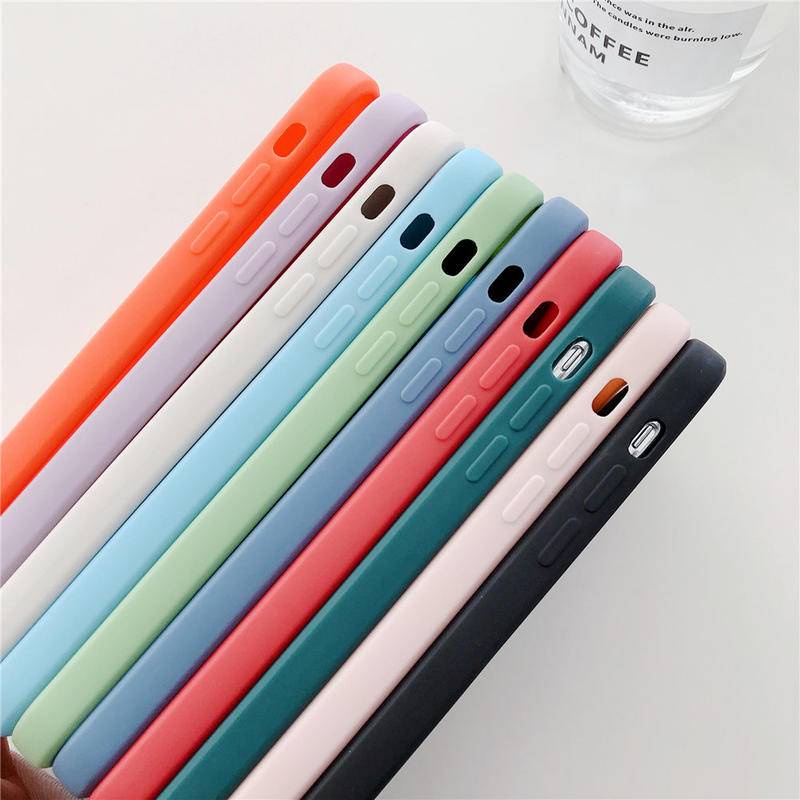 Soft Case TPU Warna Permen Polos Cover iPhone 13 12 11 Pro MAX Mini X XS MAX XR Se 2022 2020 6 6S 7 8 Plus