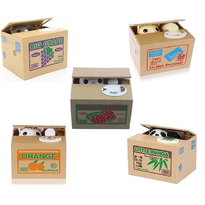 

Mischief Saving Box Celengan Anak Kucing Lucu Itazura Pengambil Uang