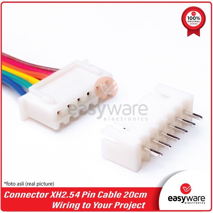 Connector XH2.54 With Cable 20CM Connector JST 2.54mm Pin Straight