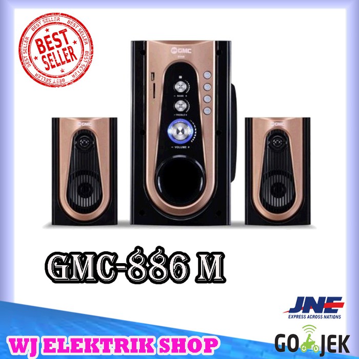Speaker GMC 886M Salon Aktif Bluetooth USB SD CARD Speker 886M