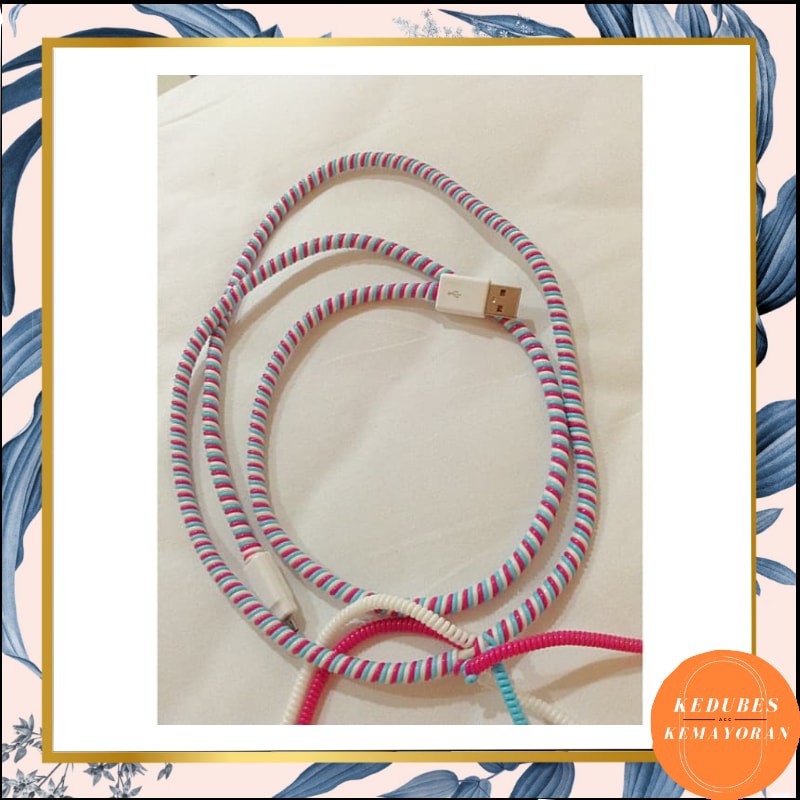 Pelindung Kabel 2 warna Spiral Cord [KK]