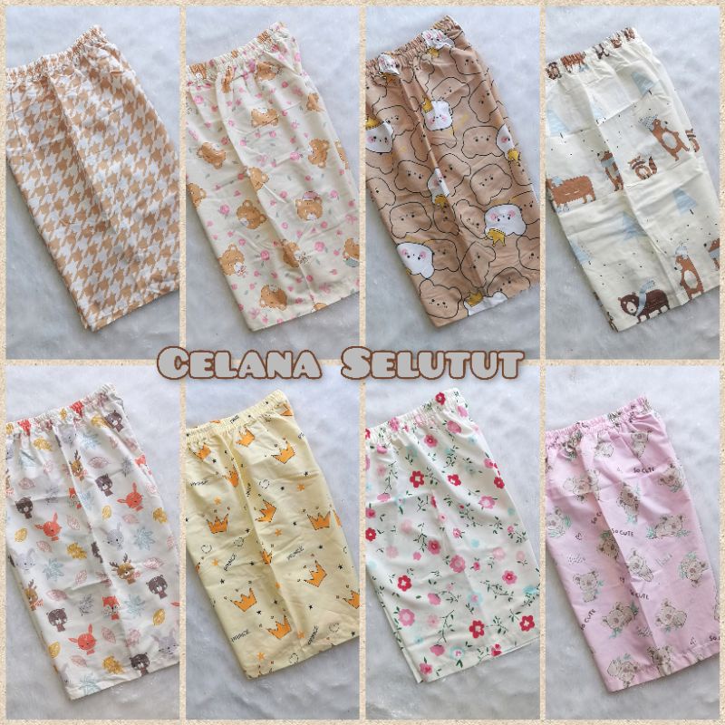 CELANA SELUTUT  WANITA / CELANA TIDUR / CELANA PENDEK HARIAN / CELANA SANTAI KATUN WANITA