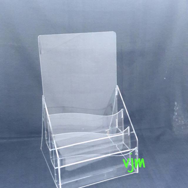 

Acrylic Tempat Brosure Folio : 2 (3 susun)