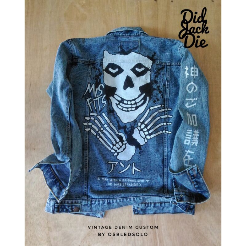 JAKET LUKIS MISFITS SKULL