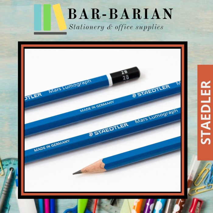 

Sale Pensil Staedtler 2B Isi 12 Murah / Pensil Staedler / Pensil Kayu Berkualitas