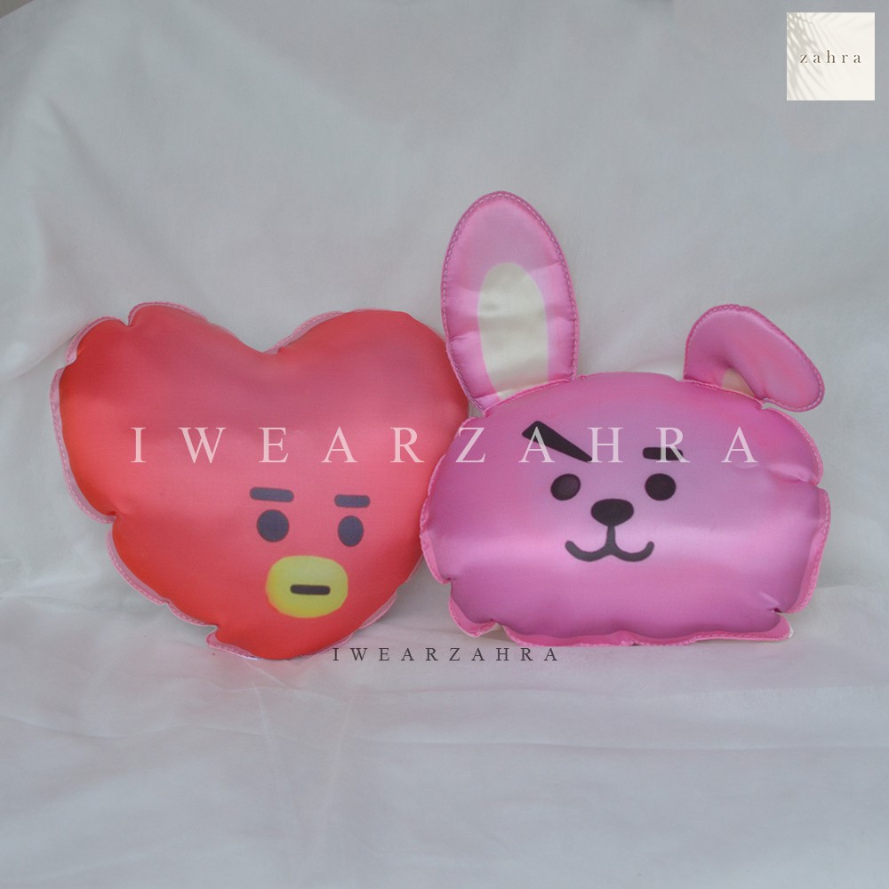 BONEKA BT21 KEPALA - Plushie Mainan Anak Doll Bantal Guling Lucu Murah Korea Army BTS