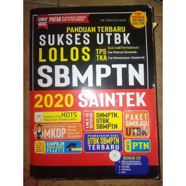 [Preloved] Buku SBMPTN 2020 Saintek TPS TKA