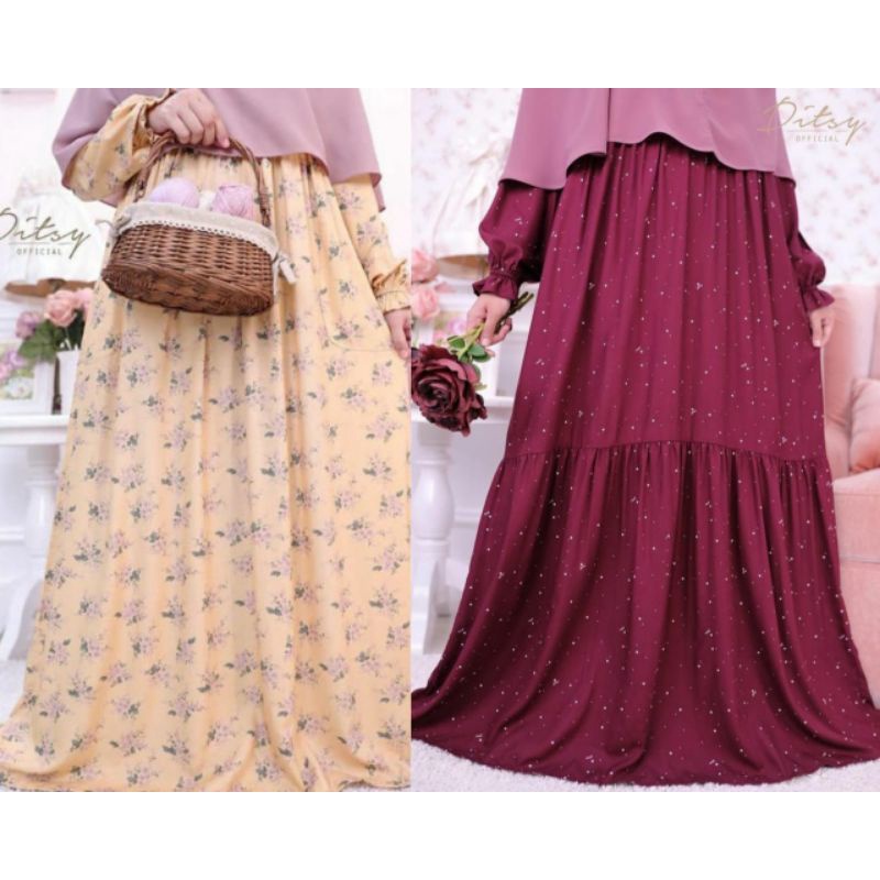 BUNDLING PUNTO MAROON L DAN NUALLA YELLOW L BY DITSY