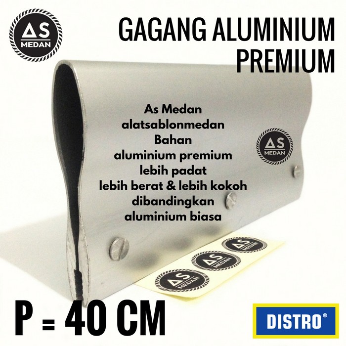 Alat Sablon Manual Gagang Aluminium 40cm Pegangan Rakel Sablon