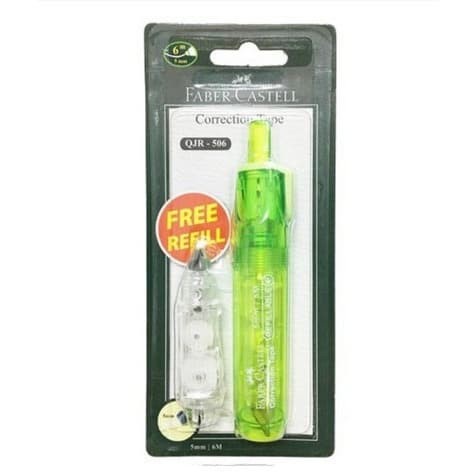 

Produk Unggulan Faber-Castell Correction Tape Qjr 506 Barrel Green + 1 Refill 169455R Bergaransi