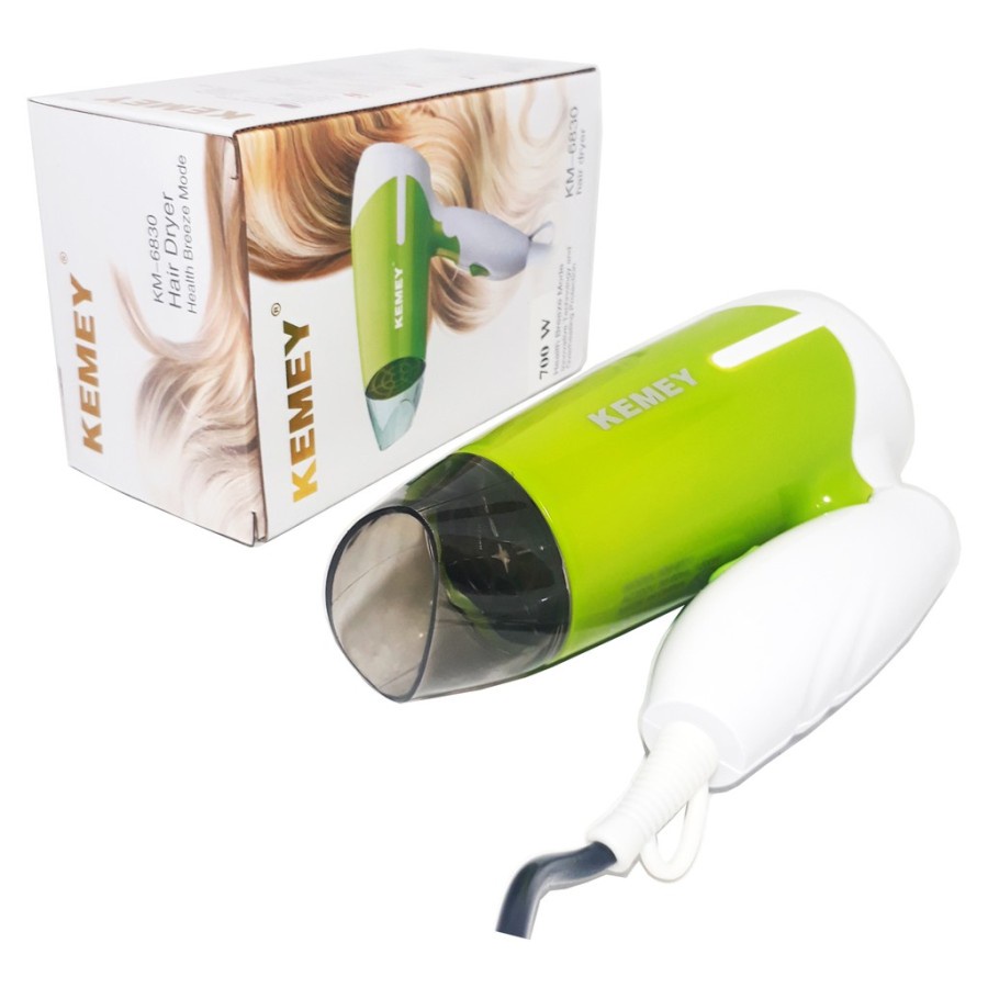 COD HAIR DRYER LIPAT MINI TRAVEL / HAIRDRYER PROFESIONAL KEMEY KM-6830 1200W