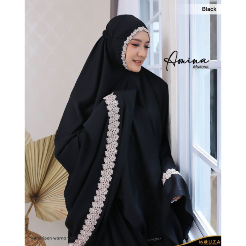 MUKENA DEWASA JUMBO MUKENA DEWASA KATUN MUKENA DEWASA POLOS  MUKENA DEWASA TERBARU 2020 AMINA  MOUZA
