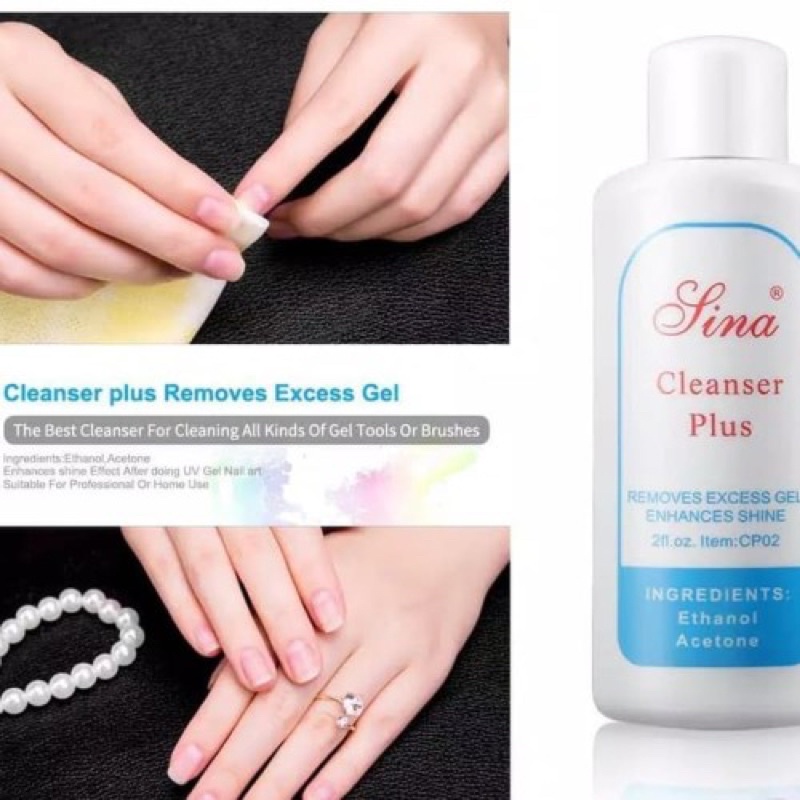 SINA LINA CLEANSER PLUS 58ml NAIL CLEANSER WATER NAIL ART CAIRAN PEMBERSIH RESIDU NAIL ART