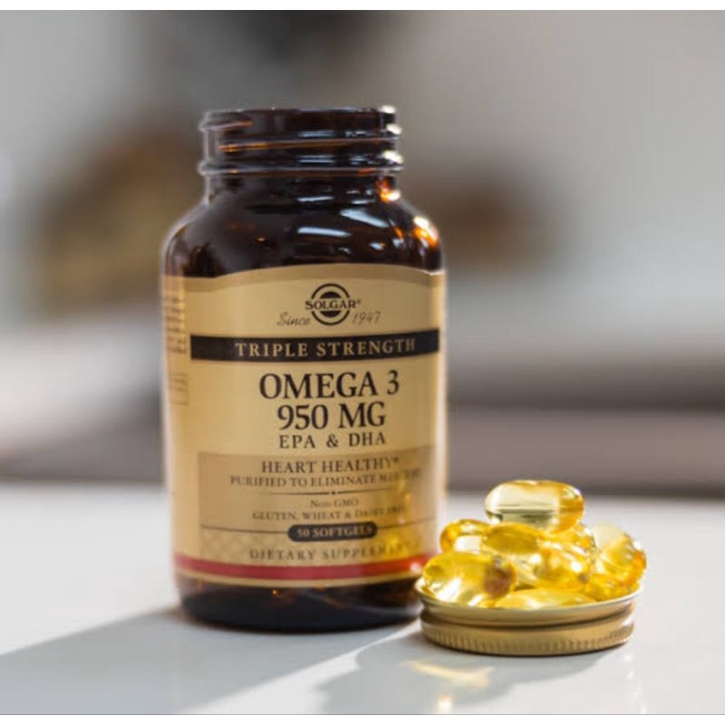 Solgar Omega 3 950Mg Epa & DHA Vitamin Jantung Triple Strength
