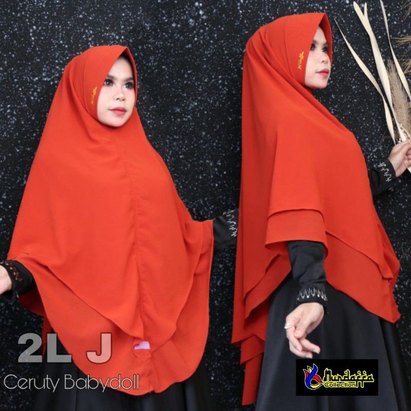 NURDAFFA Jilbab/ Khimar ceruty Babydoll 2L J