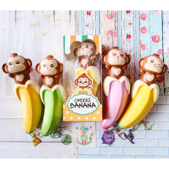 MAGICAL POP UP CHEEKI BANANA SQUISHY BY PUNIMARU SQUISHY