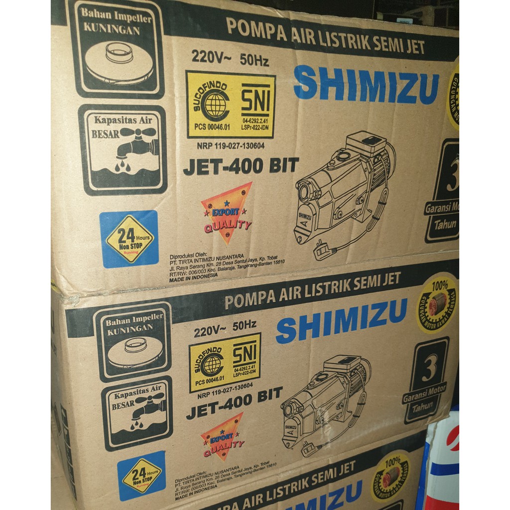 Shimizu Pompa Air Semi Jet Pump Jet-400 BIT/ JET400BIT / JET 400 BIT