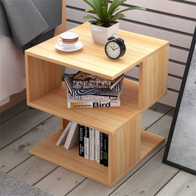 meja kecil bedside furniture bahan kayu solid