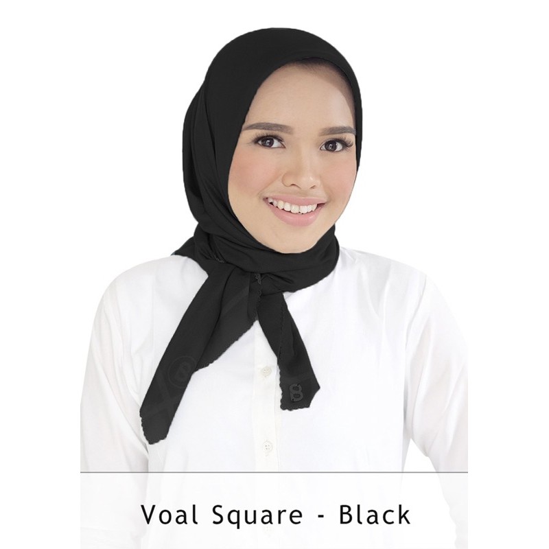 BUTTONSCARVES Basic Voal in Jetblack Buttonscarves As Is Item
