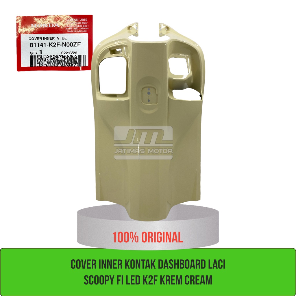 Cover inner dashboard kontak scoopy fi esp LED K2F krem cream 81141-K2F-N00ZF 81141-K2F-N00ZN